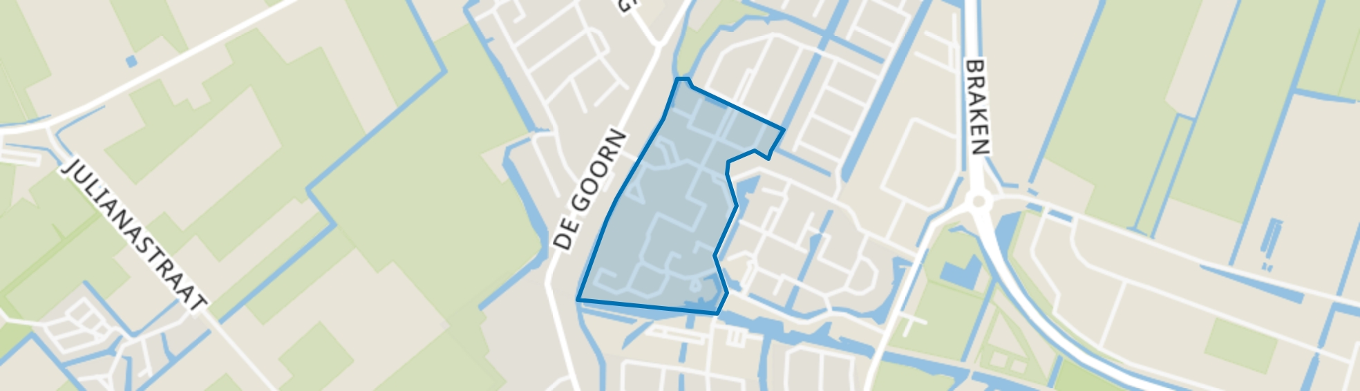 Kanteel en omgeving, De Goorn map