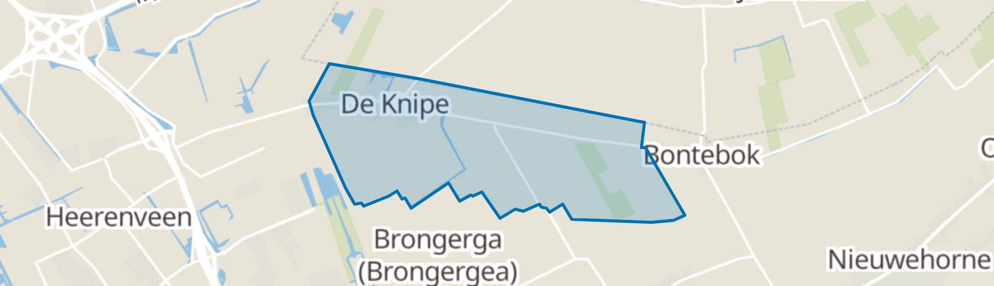 De Knipe map