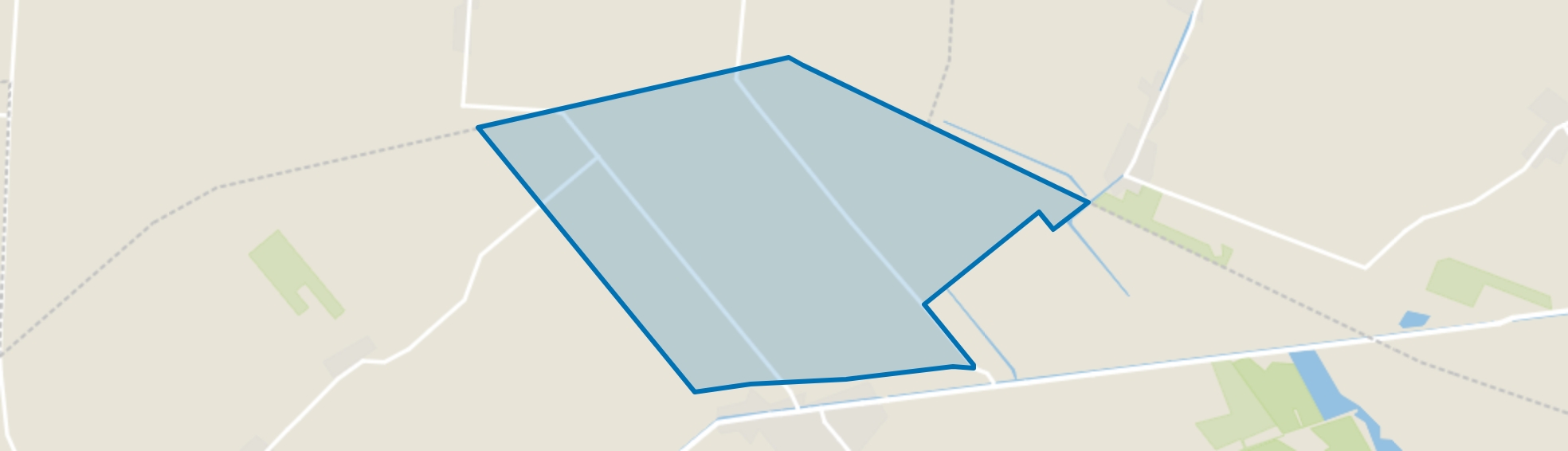 Verspreide huizen Nieuwlande, De Krim map