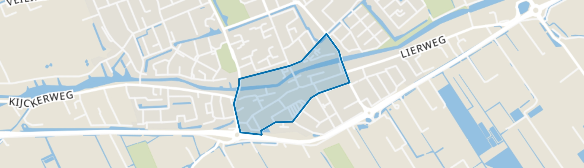 De Lier Centrumgebied, De Lier map