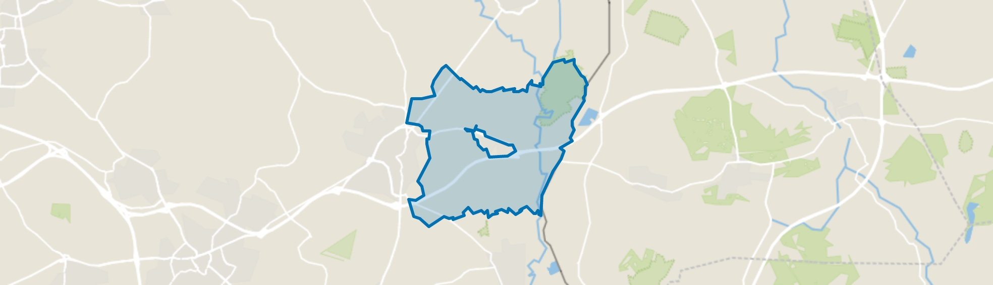 Verspreide huizen De Lutte, de Lutte map