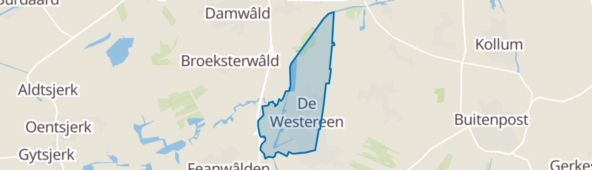 De Westereen map