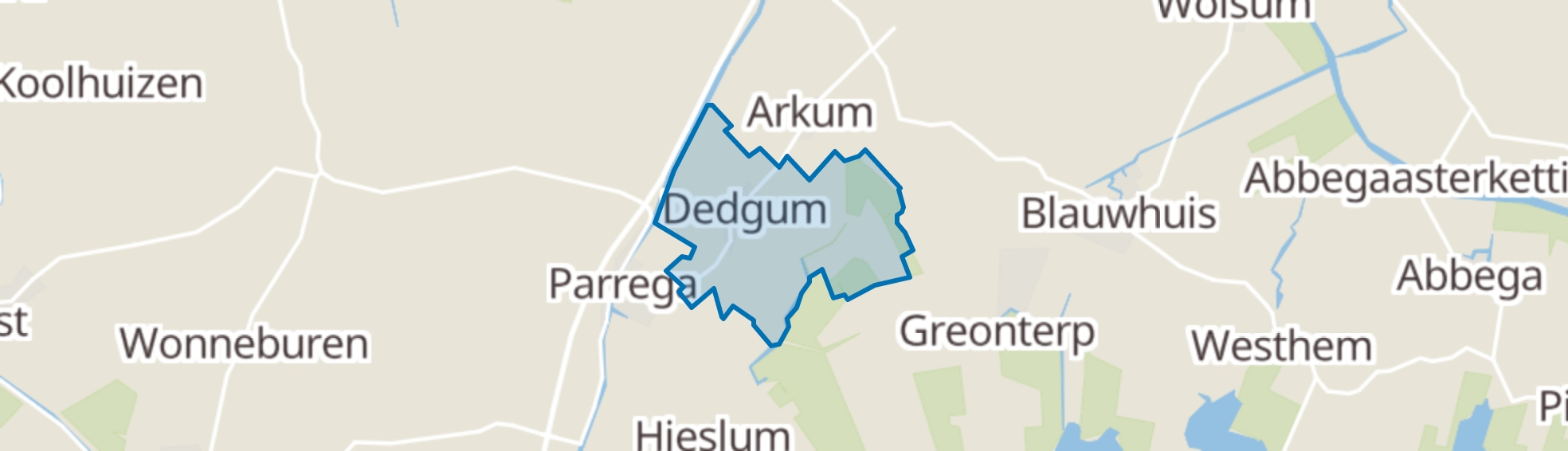 Dedgum map