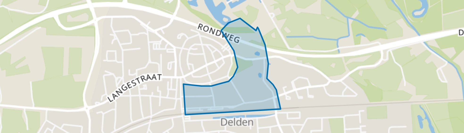 Oud Zuiderhagen, Delden map