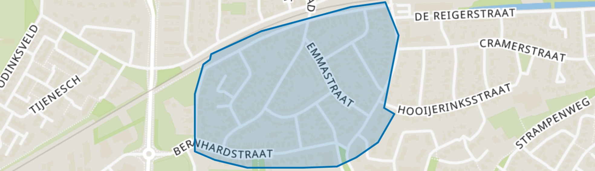 Sint Annabrink, Delden map