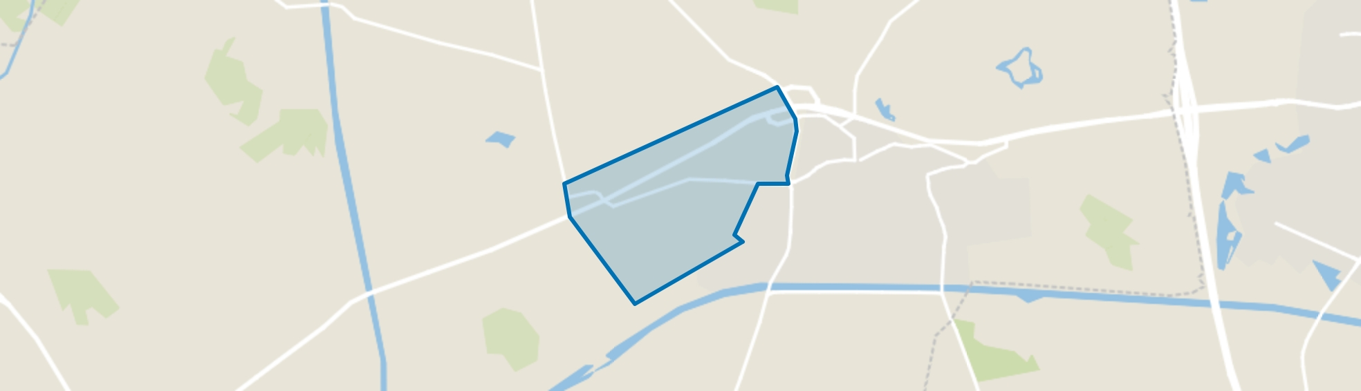 Verspreide huizen Deldeneresch, Delden map