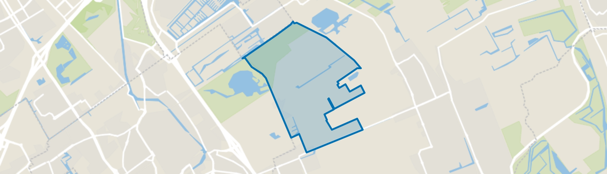 Noordpolder Delfgauw, Delfgauw map