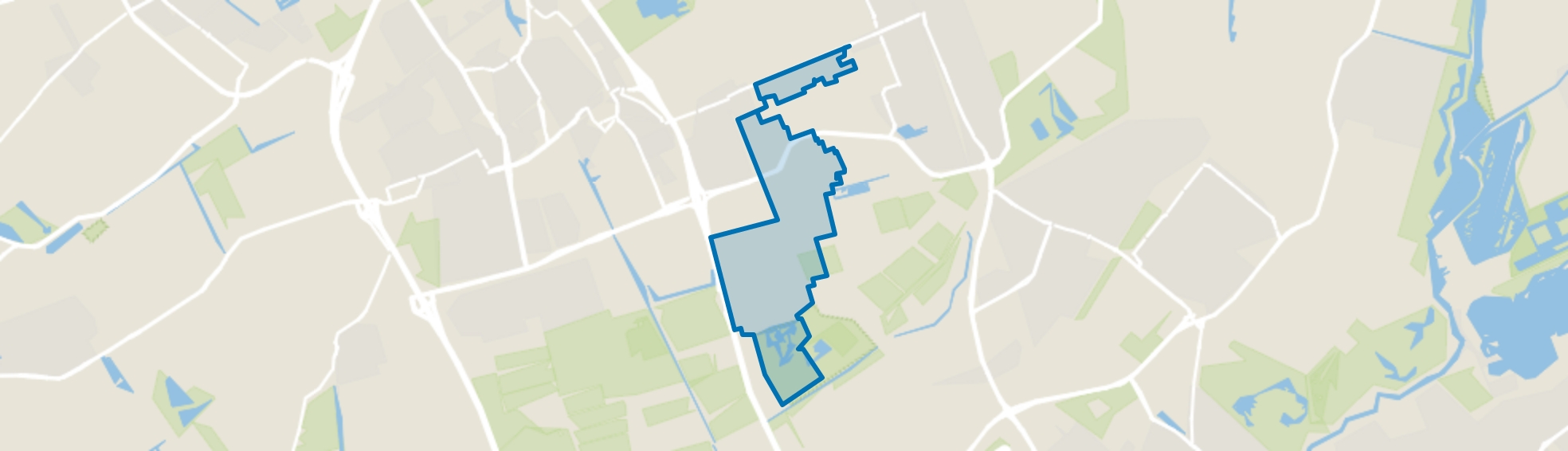 Zuidpolder Delfgauw, Delfgauw map