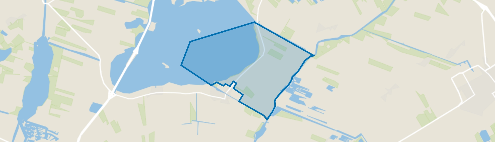 Delfstrahuizen-Kom, Delfstrahuizen map