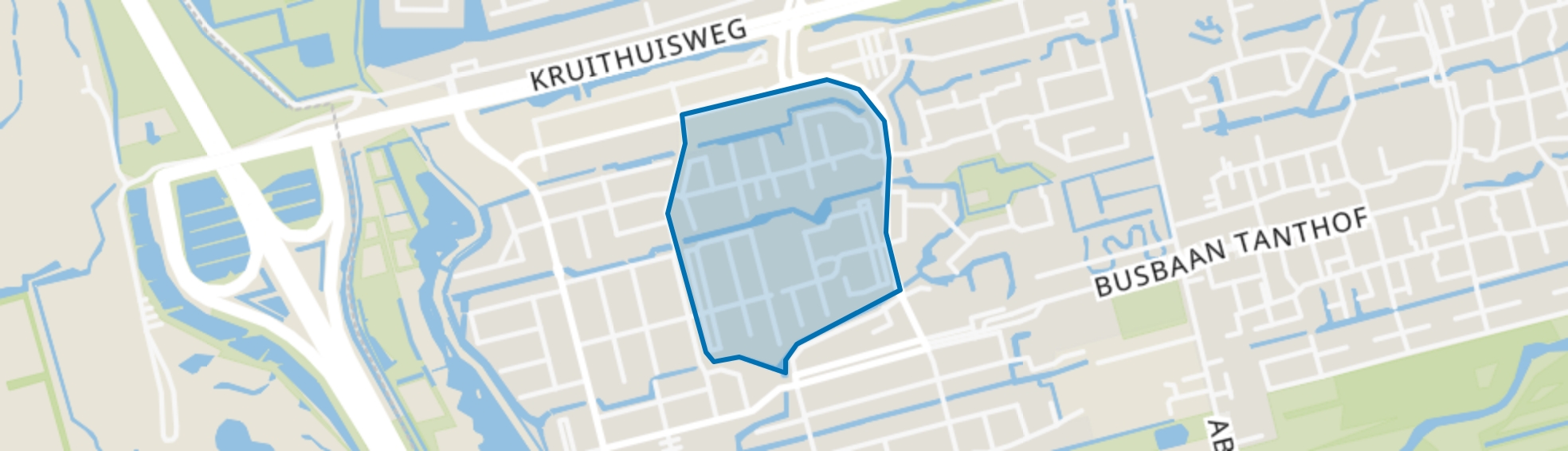 Afrikabuurt-Oost, Delft map