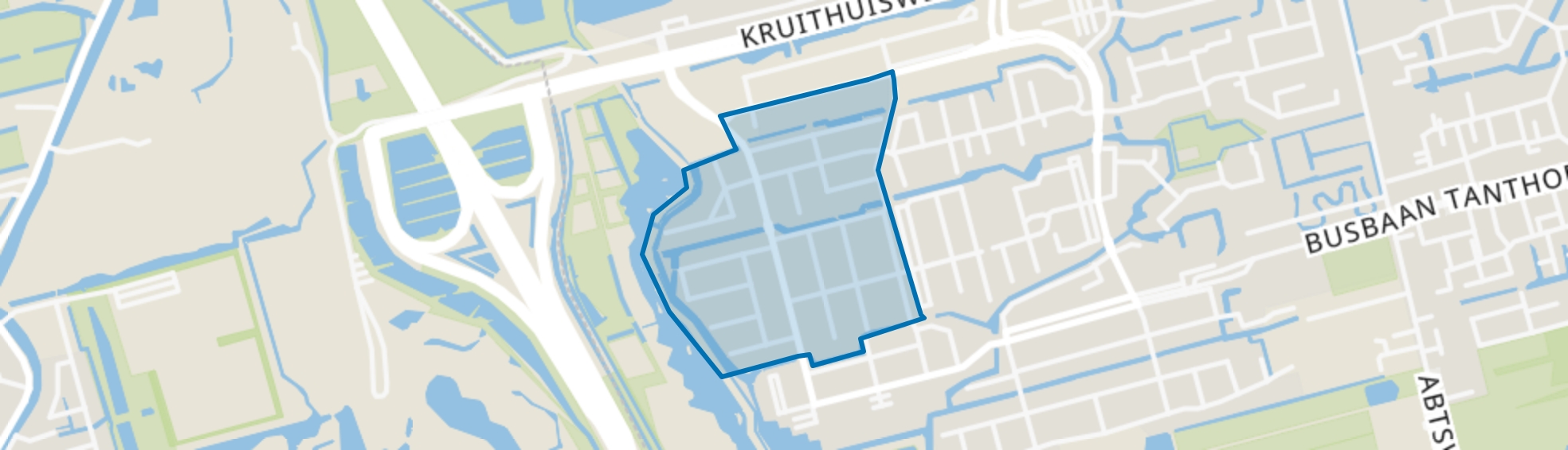 Afrikabuurt-West, Delft map