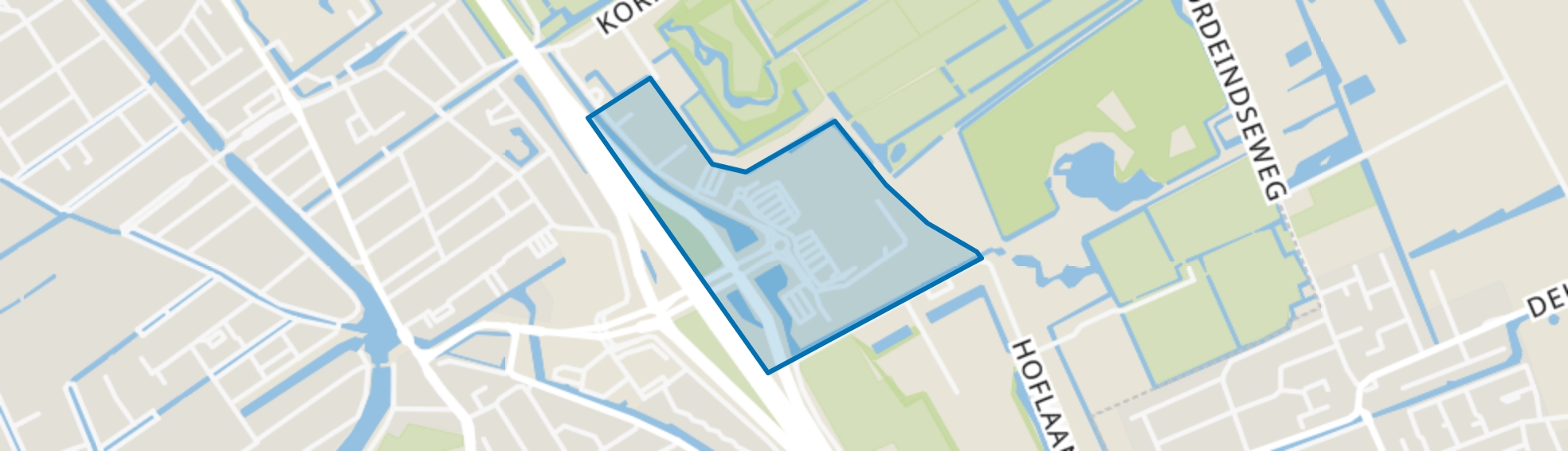 Bedrijventerrein Delftse Poort-Oost, Delft map