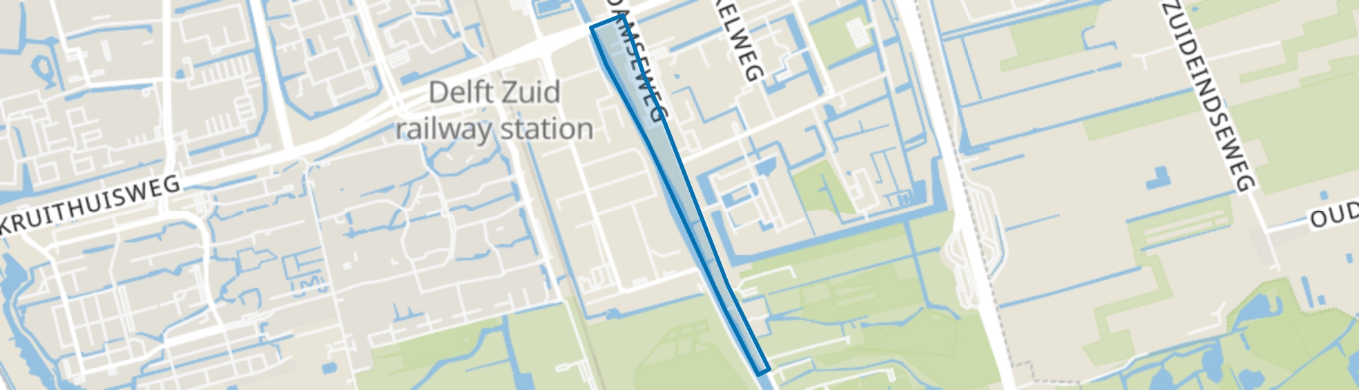 Bedrijventerrein Rotterdamseweg-Zuid, Delft map