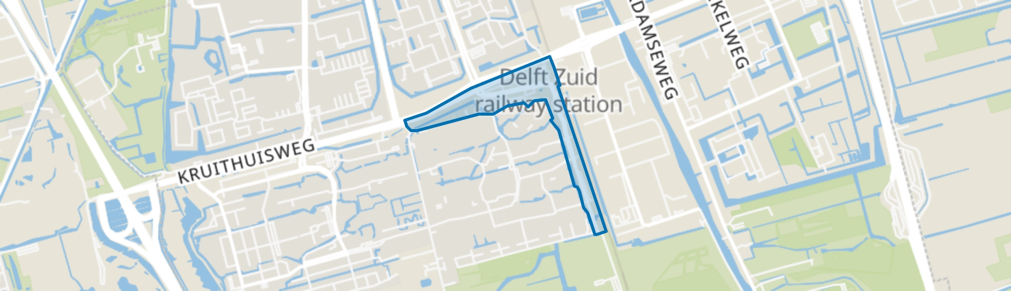 Bedrijventerrein Tanthof-Oost, Delft map