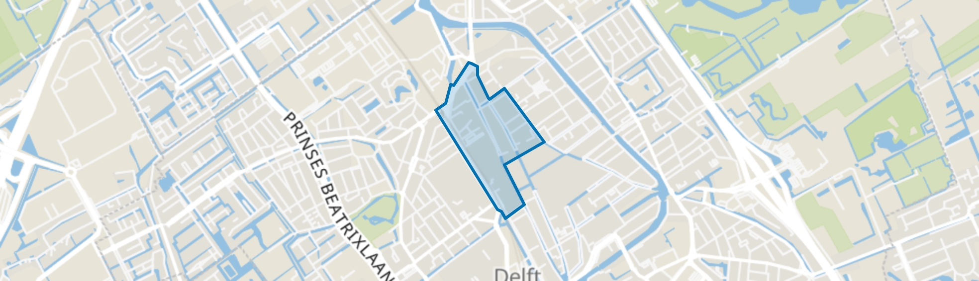 Centrum-West, Delft map