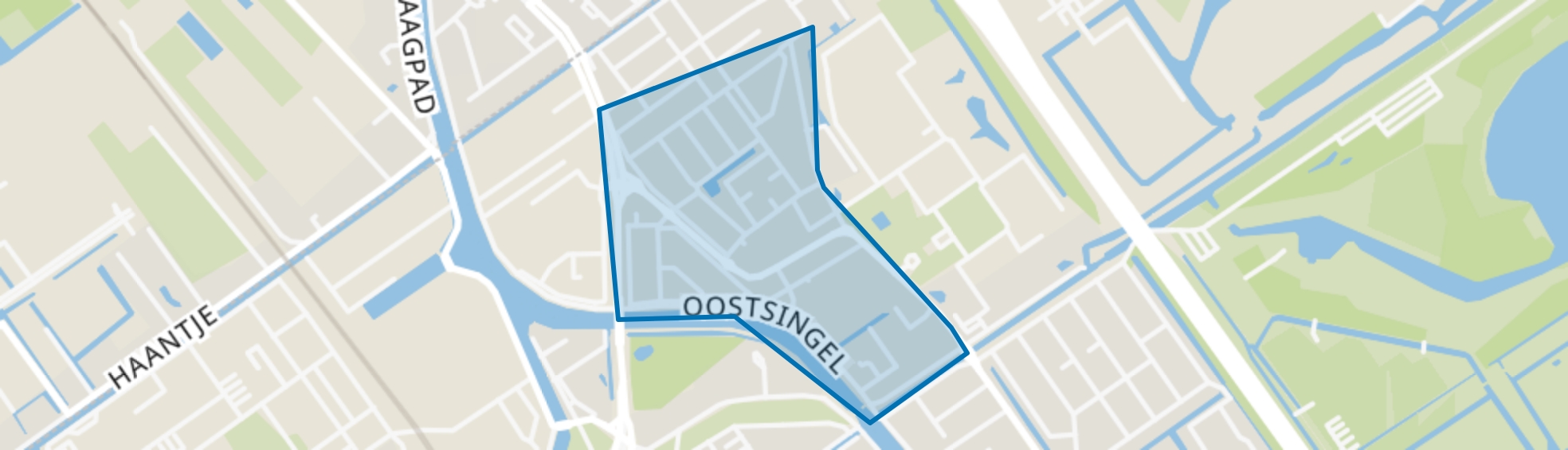 Indische Buurt-Zuid, Delft map