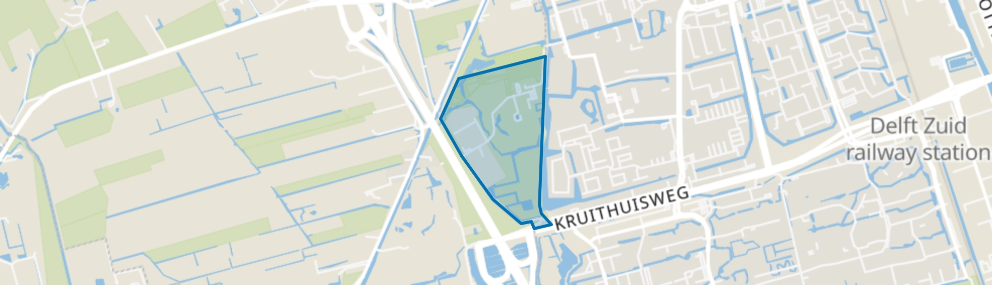 Kerkpolder, Delft map