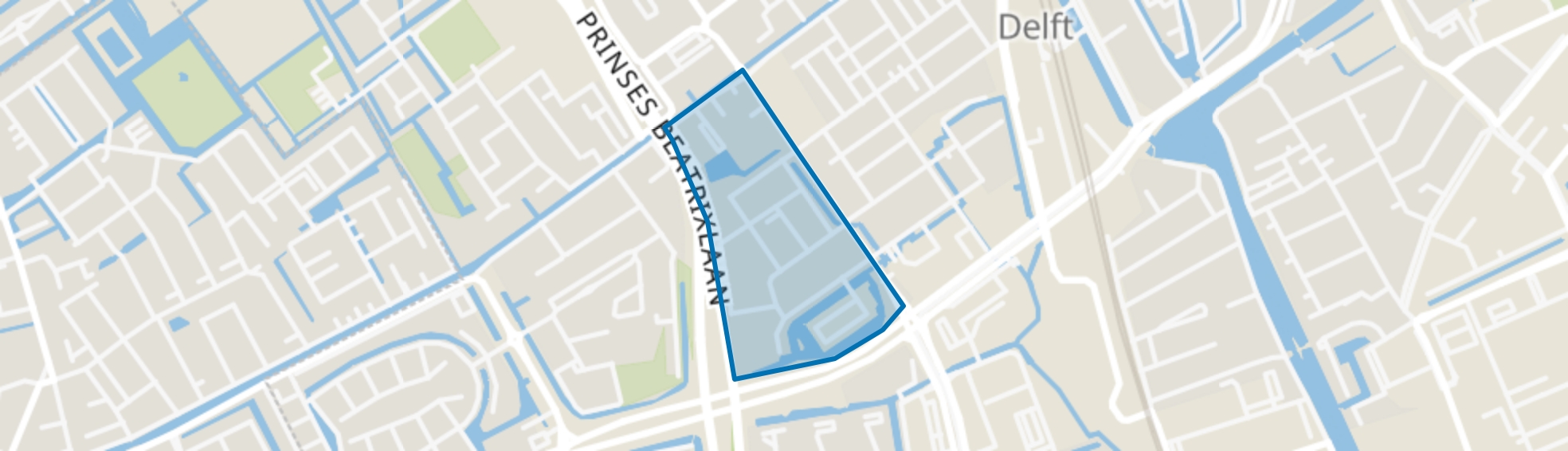 Krakeelpolder, Delft map