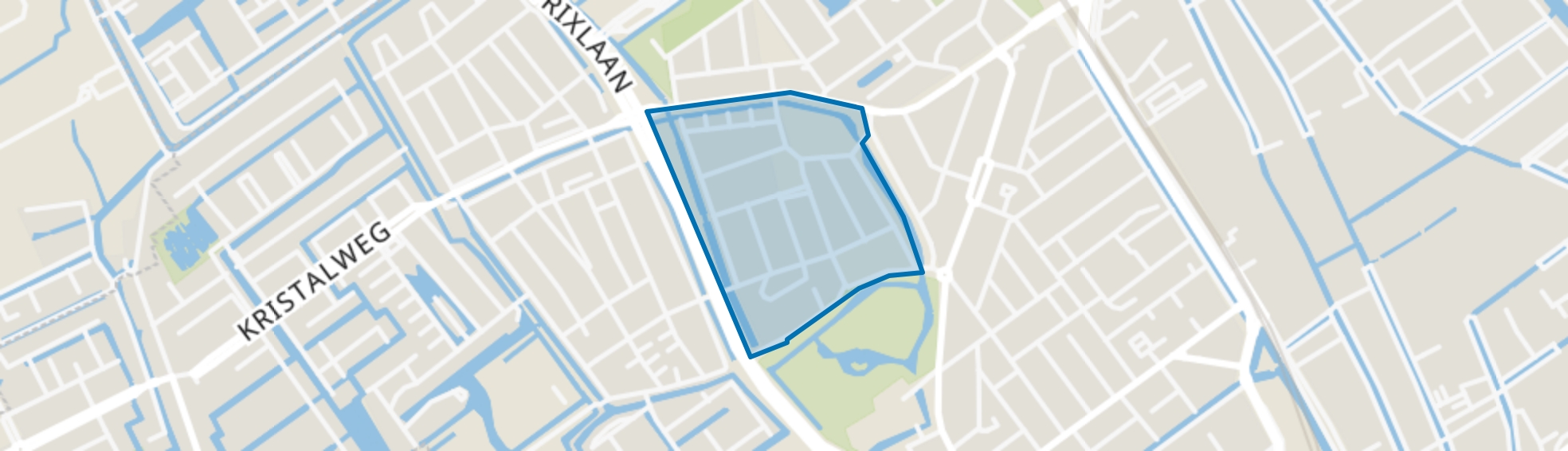 Ministersbuurt-West, Delft map