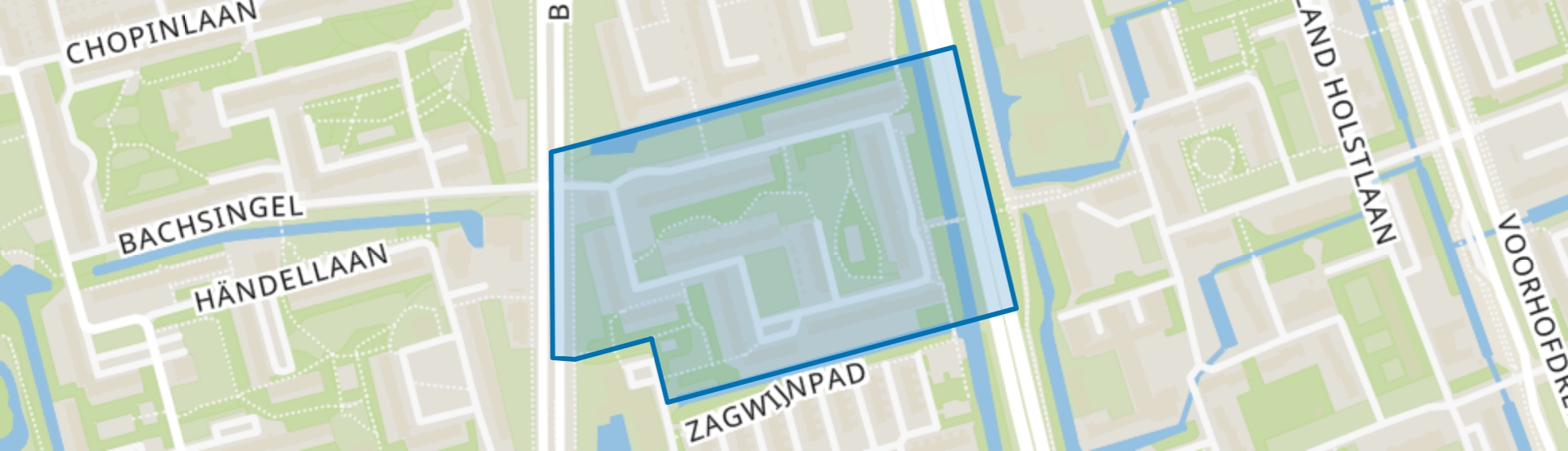 Pijperring, Delft map