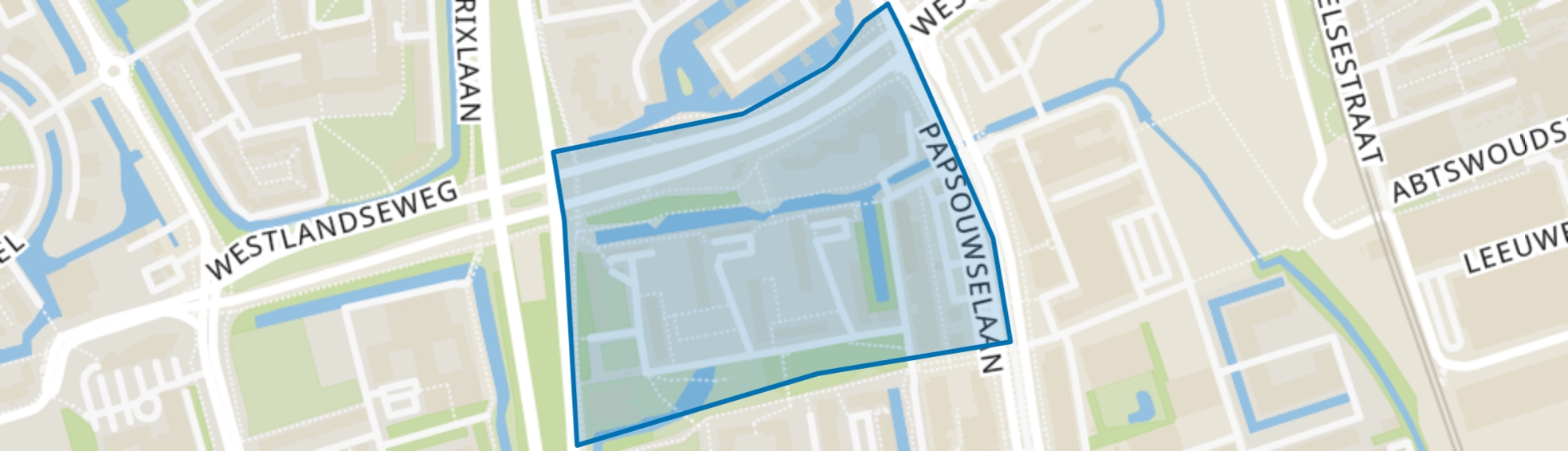 Poptahof-Noord, Delft map