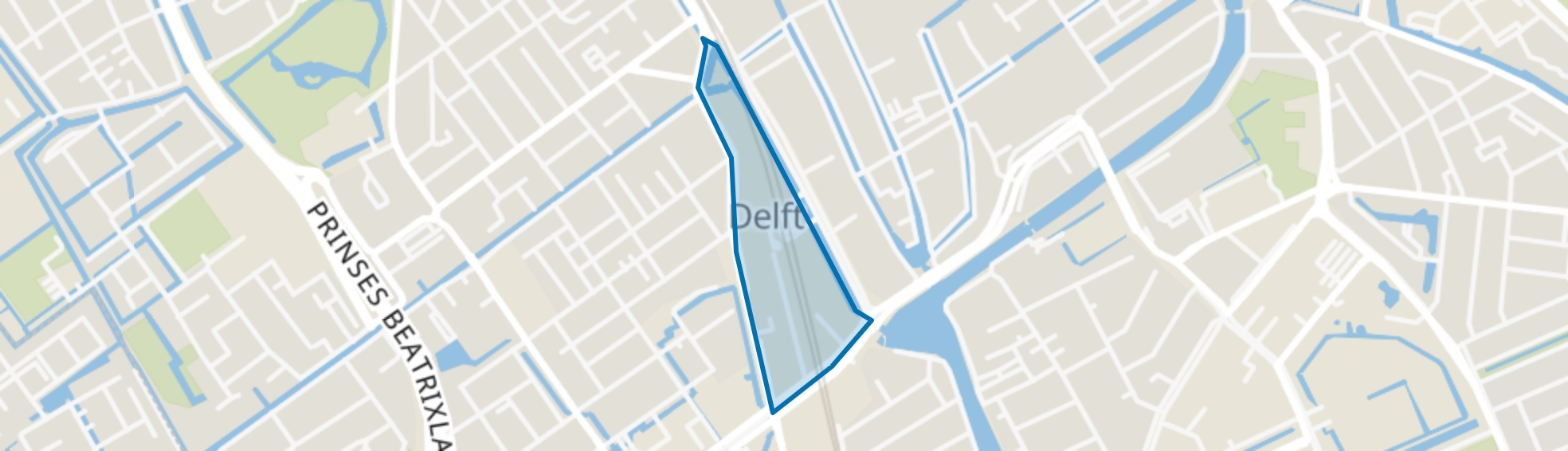 Stationsbuurt, Delft map