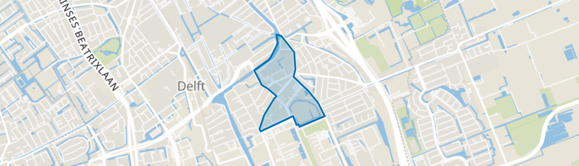 TU-Noord, Delft map