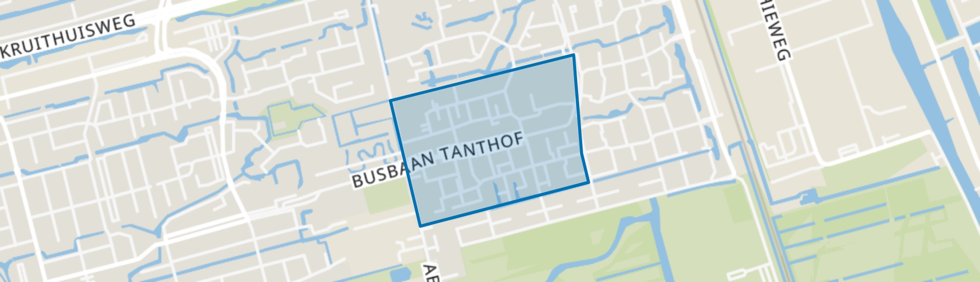 Vogelbuurt-West, Delft map