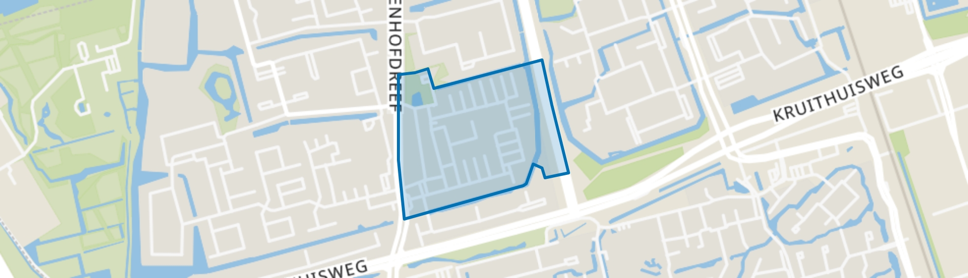 Vrijheidsbuurt, Delft map