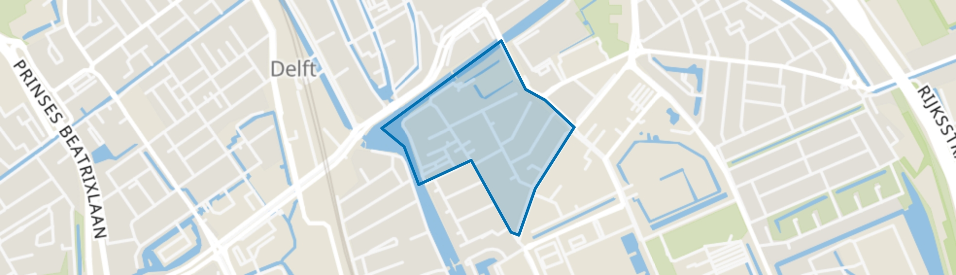 Zeeheldenbuurt, Delft map