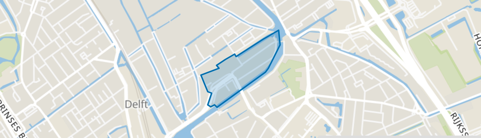 Zuidpoort, Delft map