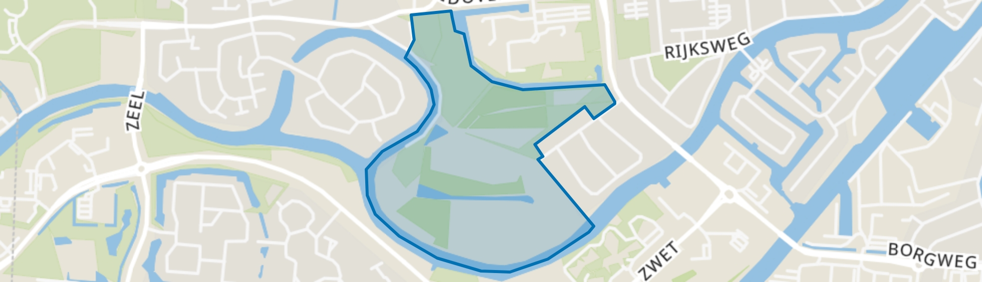 Bosplan Tuikwerderrak, Delfzijl map