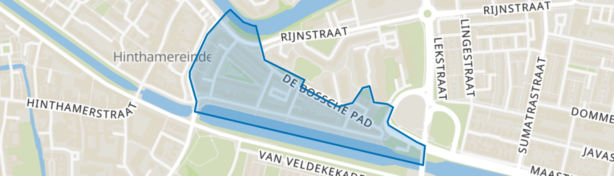 De Bossche Pad, Den Bosch map