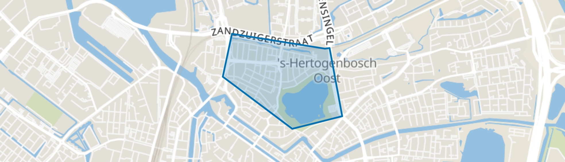 De Vliert, Den Bosch map