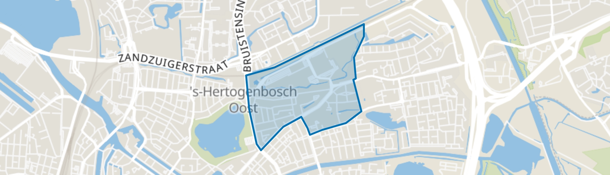 Graafsebuurt noord, Den Bosch map