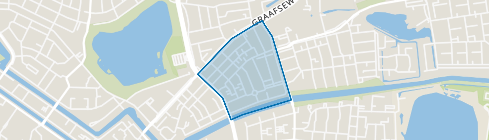 Graafsebuurt zuid, Den Bosch map