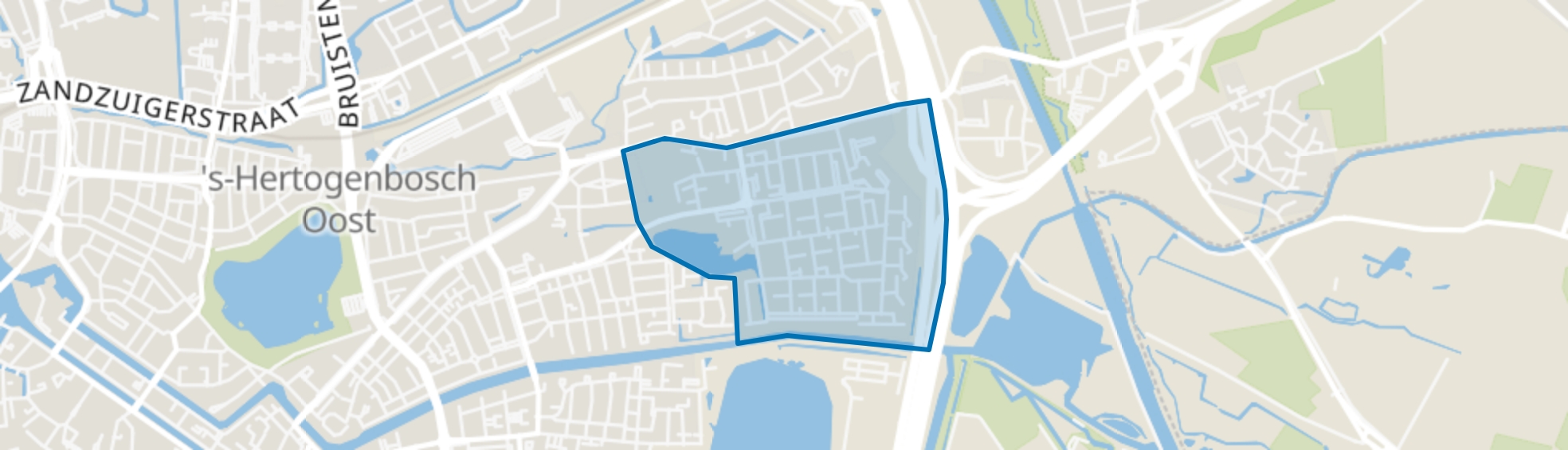 Hintham zuid, Den Bosch map