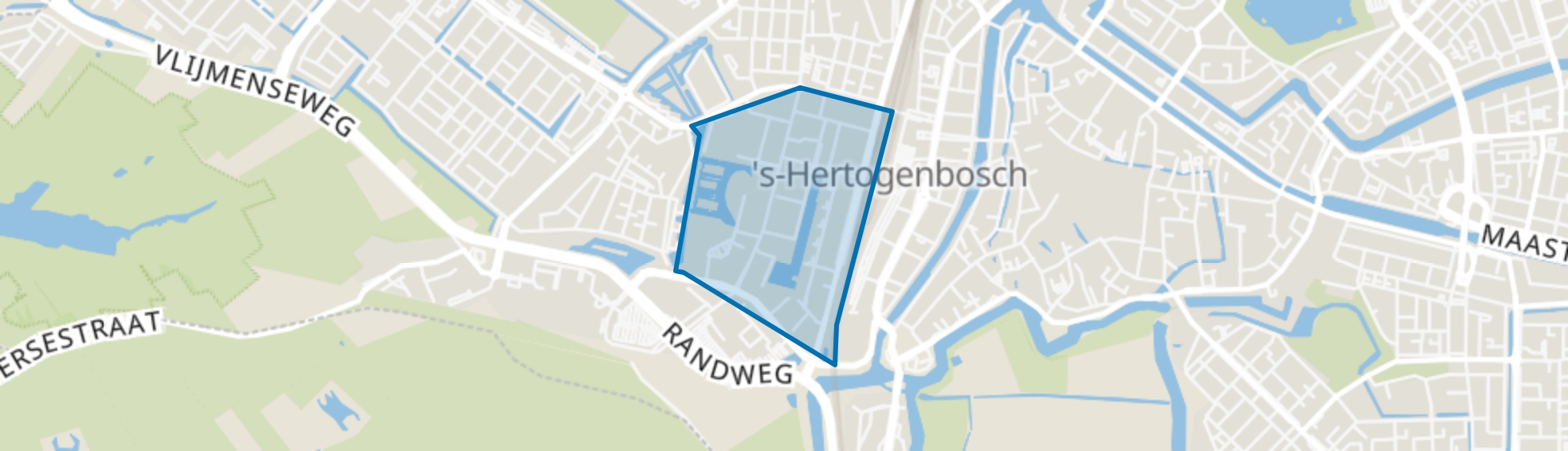 Paleiskwartier, Den Bosch map