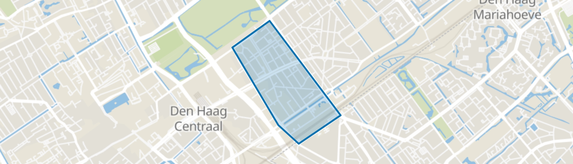 Bezuidenhout-Midden, Den Haag map