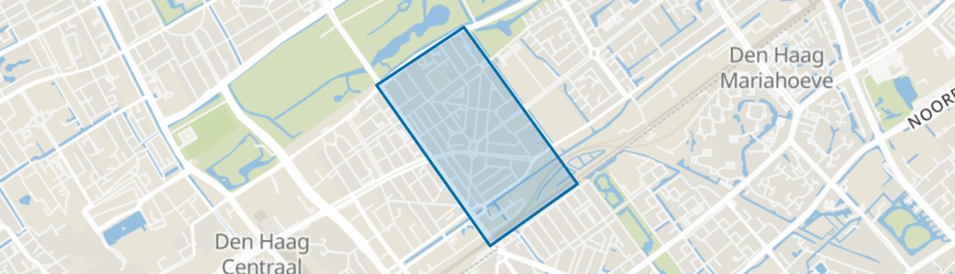 Bezuidenhout-Oost, Den Haag map