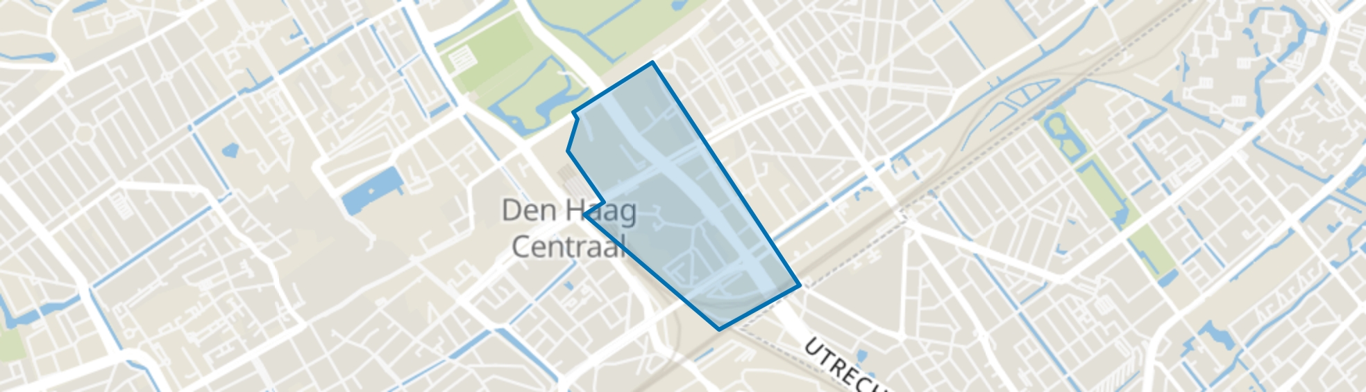 Bezuidenhout-West, Den Haag map