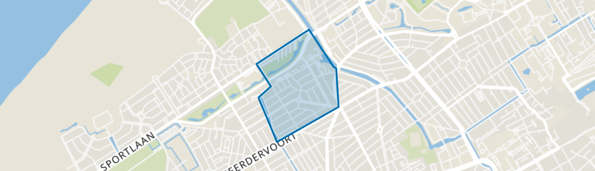 Bomenbuurt, Den Haag map