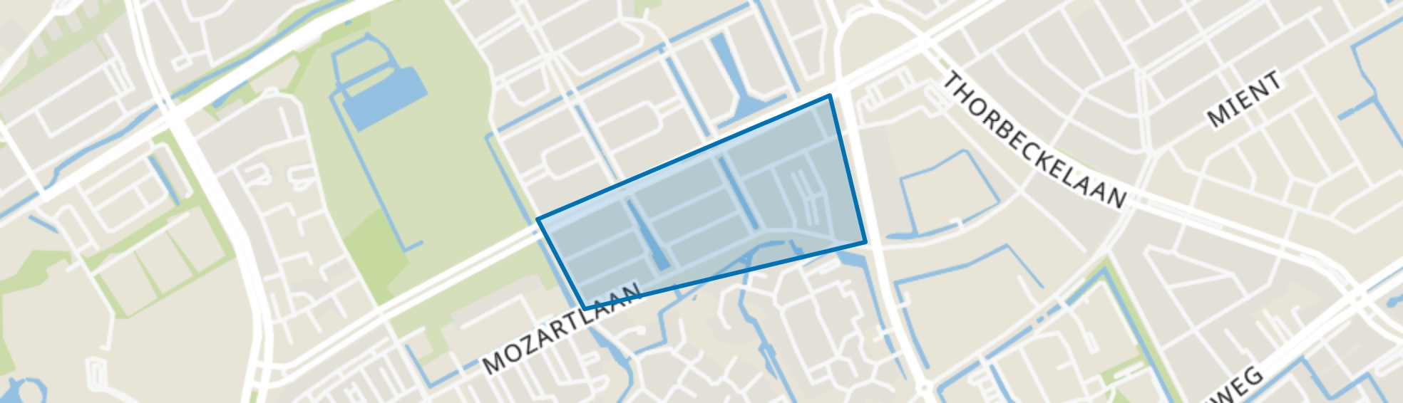 Componistenbuurt, Den Haag map