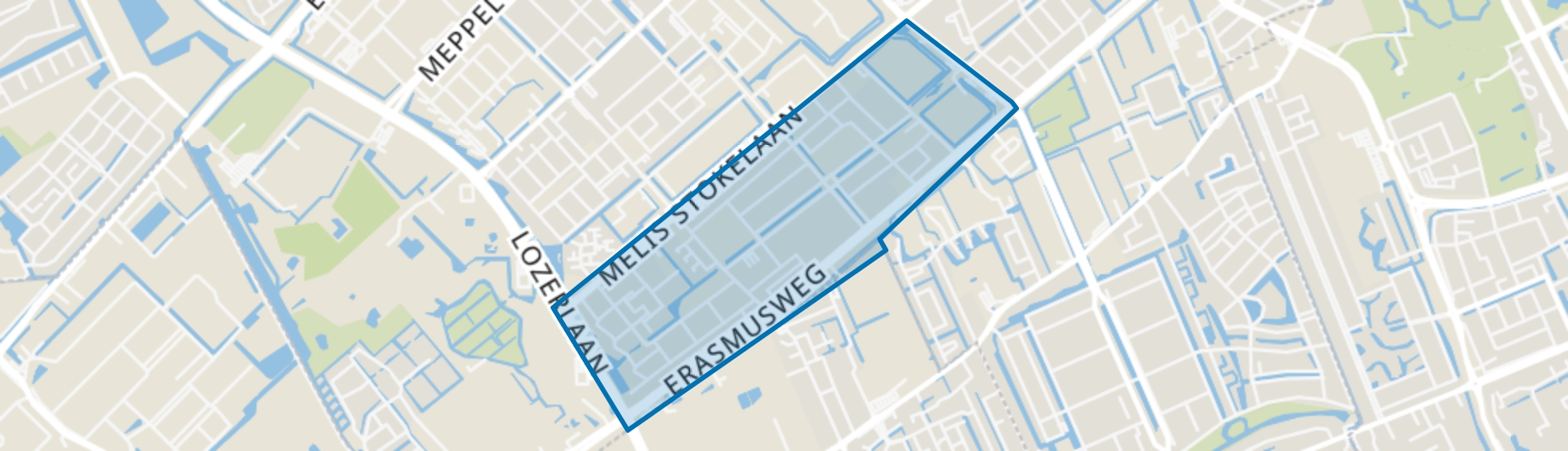 Dreven en Gaarden, Den Haag map