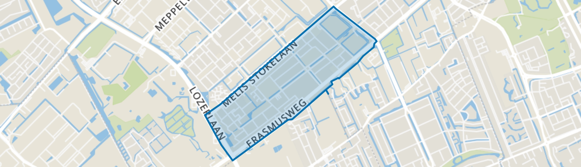 Dreven en Gaarden, Den Haag map