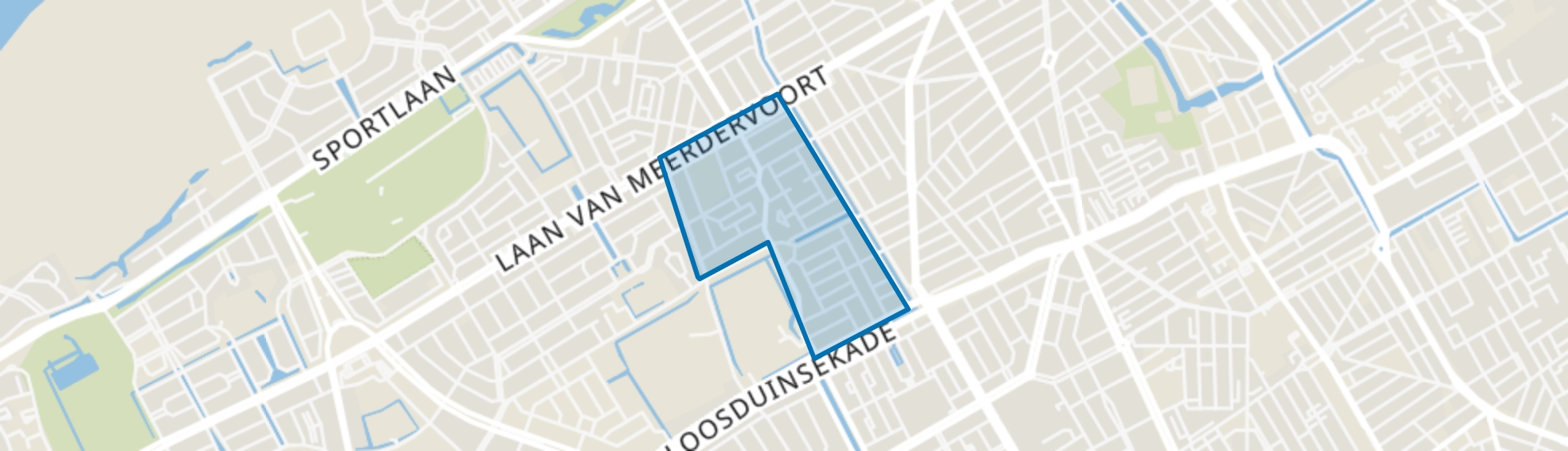 Heesterbuurt, Den Haag map