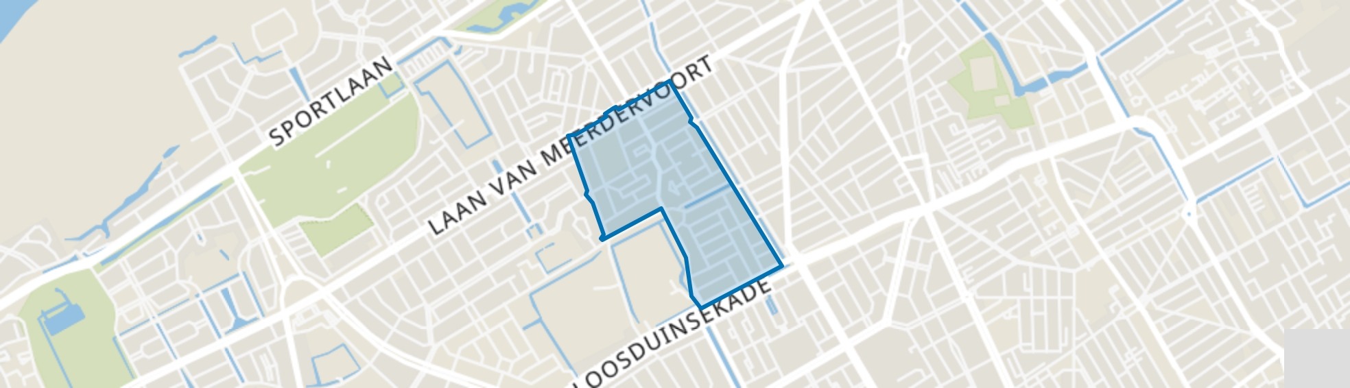 Heesterbuurt, Den Haag map