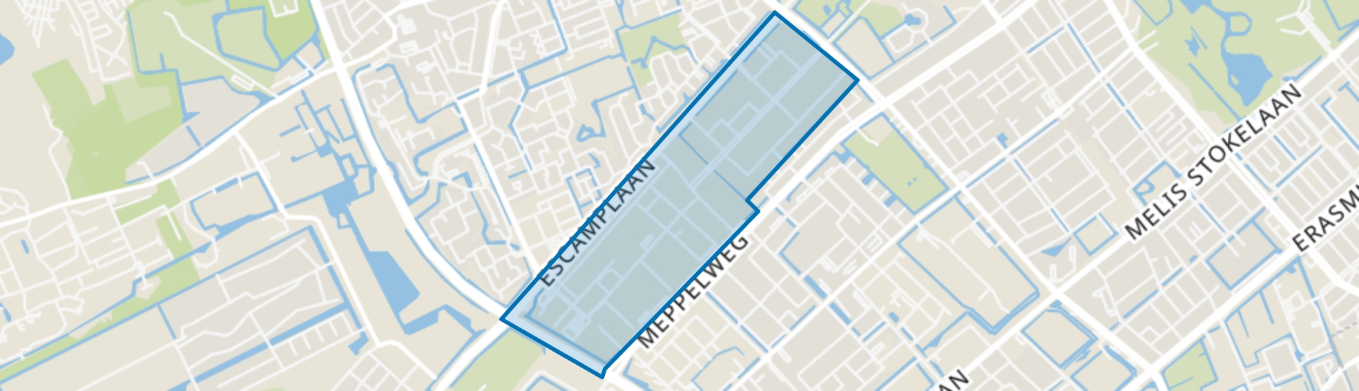 Kerketuinen en Zichtenburg, Den Haag map