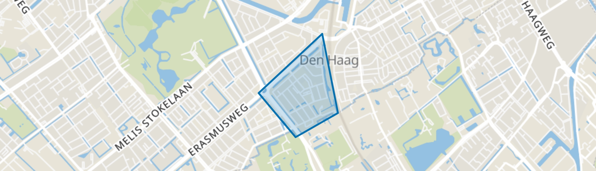 Moerwijk-Oost, Den Haag map