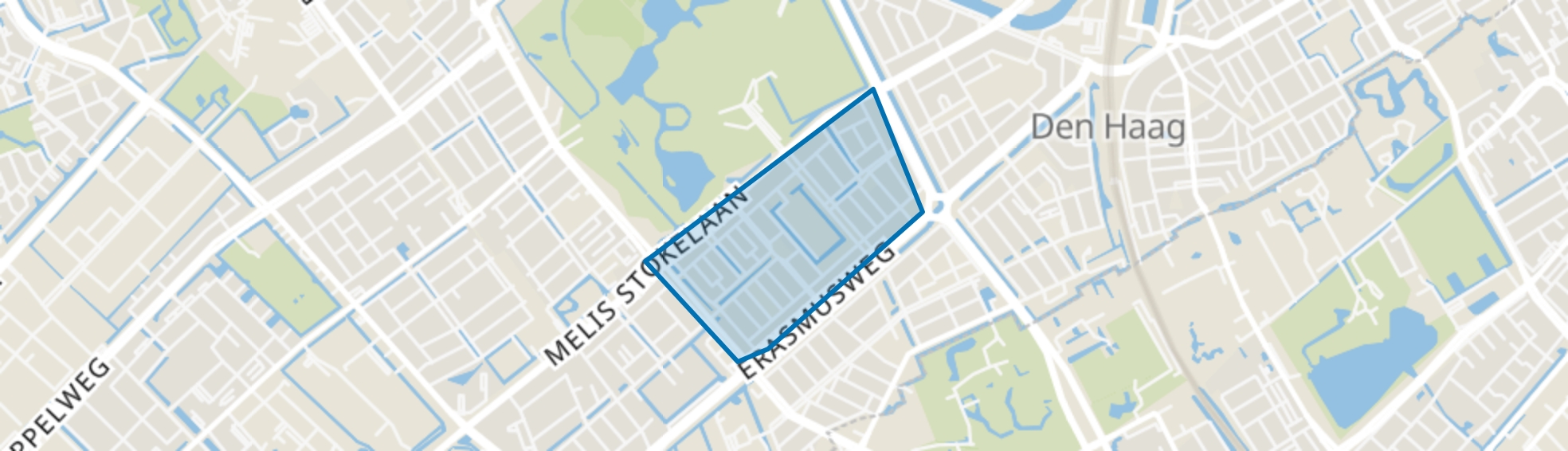 Moerwijk-West, Den Haag map